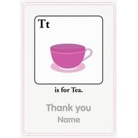 Tea | Alphabet Card | AZ1020
