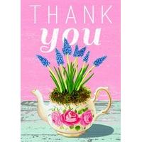 Teapot Flowers | Thank You Card | PP1111