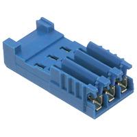 TE 281783-3 HE14 IDC Cable Socket 180 Degree 1 x 3P 26-24AWG Blue