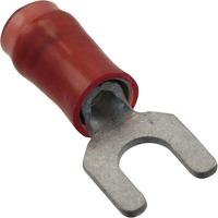 TE 32498 PIDG Terminal Spade Flanged M4 Stud Tin 22-16AWG Red