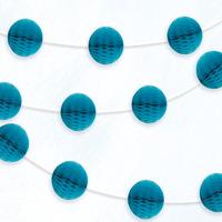 Teal Honeycomb Garland