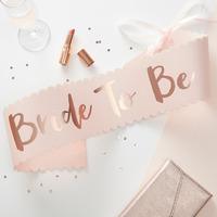 Team Bride Bride To Be Sash