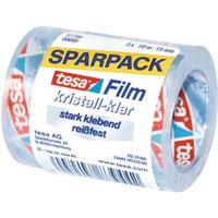 tesafilm 57790 crystal clear adhesive tape 15mm x 10m pack of 3