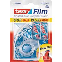 tesafilm 57319 crystal clear adhesive tape 15mm x 10m pack of 2 