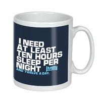 TEN HOURS SLEEP PLAIN LAZY MUG