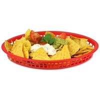 Texas Oval Platter Basket Red 32.5x24x4cm (Case of 36)