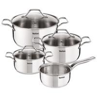 Tefal Intuition Polished Stainless Steel Pan Set of 7