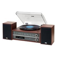 teac mc d800 cherry all in one turntable speaker system w bluetooth