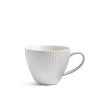 Textured Stripe White Mug