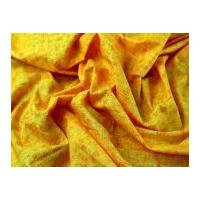 Textures Pattern Print Cotton Poplin Dress Fabric Yellow Orange