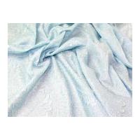 textured floral polyester dress fabric aqua