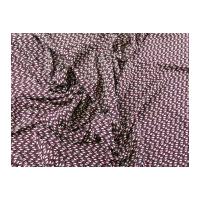 Textured Stretch Jersey Knit Dress Fabric Wine