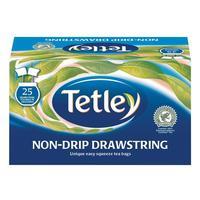 Tetley Drawstring Black Tea Tea Bags in Envelope (Pack of 25)