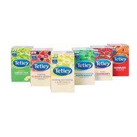 Tetley Fruit and Herbal Tea Bags Variety Pack (6 Boxes of 25 Bags)