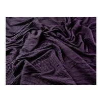 Textured Ruffle Stretch Jersey Knit Dress Fabric Purple