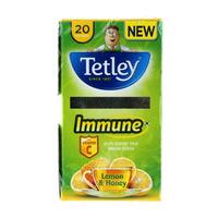 tetley immune green tea lemon honey 20 pack