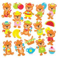 Teddy Bears Picnic Foam Stickers (Pack of 120)