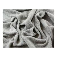 Textured Wool Blend Heavy Coat Weight Dress Fabric Grey