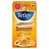 Tetley Super Fruits Tea Immune Peach and Orange with Vitamin C Pack of
