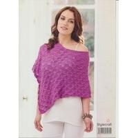 tee poncho and shawl in stylecraft malabar dk 9266