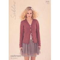 Temptation Cardigan in Sublime Cashmere Merino Silk DK (6040)