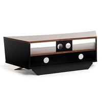 techlink pr130sbw prisma tv stand in black walnut for tv s up to 65