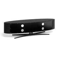 Techlink EL140B Ellipse TV Stand in Piano Black for TV s up to 70