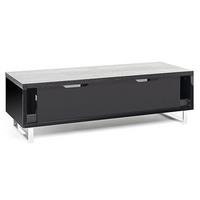 techlink pm120b panorama tv stand in black oak for tv s up to 60