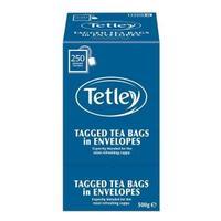 Tetley Tea Bags Tagged in Envelopes High Quality Tea Pack of 250 1159B