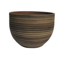 Terracotta Bamboo Effect Plant Pot (H)18cm (Dia)24cm