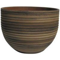 Terracotta Bamboo Effect Plant Pot (H)13cm (Dia)19cm