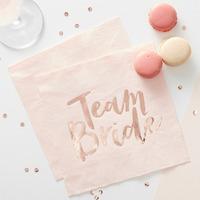 Team Bride Paper Party Napkins