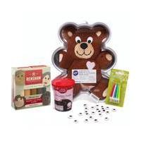 Teddy Bear Birthday Cake Starter Kit Bundle 6 Pieces
