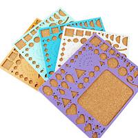 Template For Make Quilling Paper DIY Craft Art Decoration (Random Color, 21x18cm)