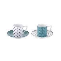 Ted Baker, Espresso Cup & Saucer x 2 II