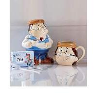 tetley tea caddy and mug set