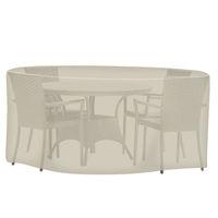 tepro tepro large universal cover for round furniture suite