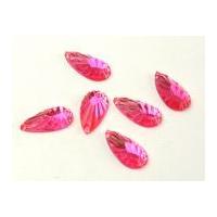 teardrop sew stick on acrylic jewels pale pink