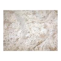 teresa corded embroidered on tulle couture bridal lace fabric ivory