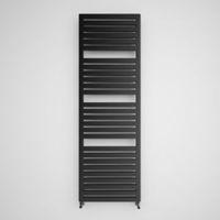 terma salisbury metallic black towel radiator h1635mm w540mm