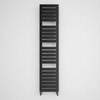 Terma Salisbury Metallic Black Towel Radiator (H)1360mm (W)300mm