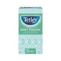 Tetley Mint Fusion Tea Bags Finest European-sourced Individually-wrapped (Pack of 25)