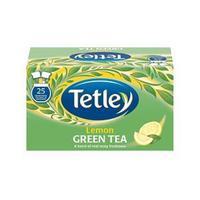 Tetley Green Tea with Lemon Tea Bags Individually Wrapped (Pack of 25)