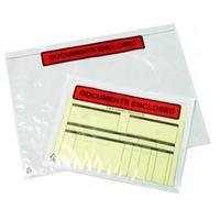 Tenza Technologies Packing-List Envelopes Polythene Front A4/C4 Documents Enclosed 318 x 235mm (Pack 500)