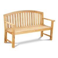 teak contemporary garden bench 4 seater