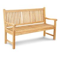 teak york garden seat 180cm