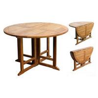 teak circular gate leg table 12m