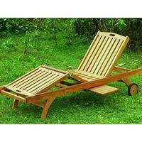Teak Sunlounger Richmond