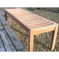 Teak Backless 120cm Bench