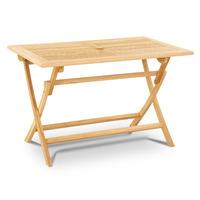 Teak Rectangular 120cm Folding Table
